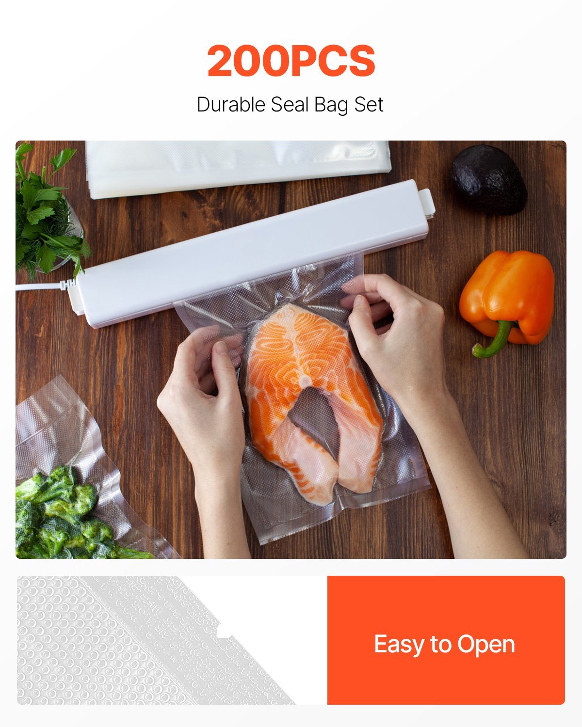 Vacuum Sealer Bags 200 PCS