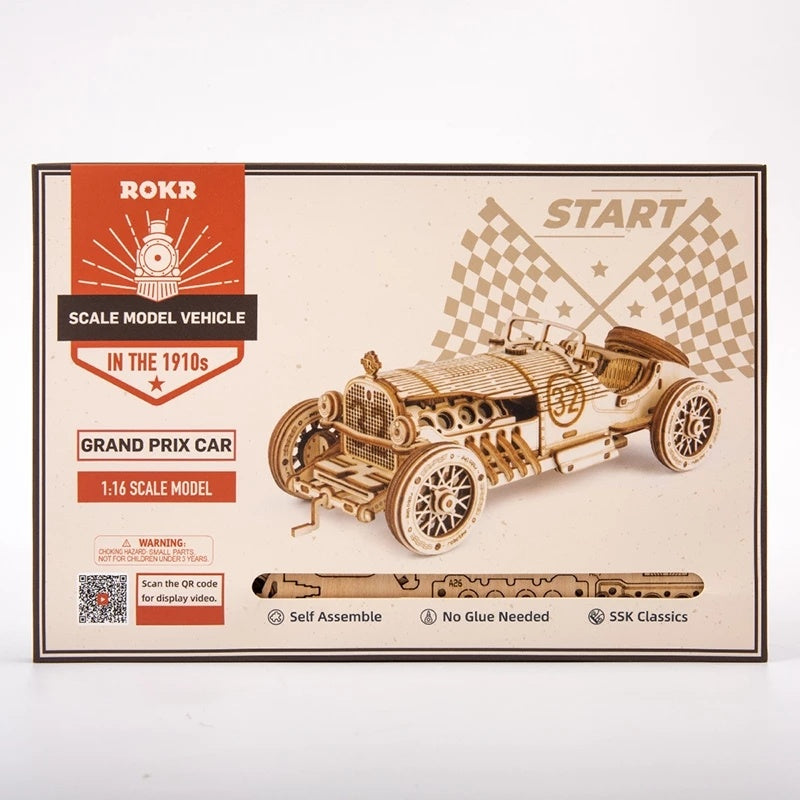 3D Wooden Car Puzzle