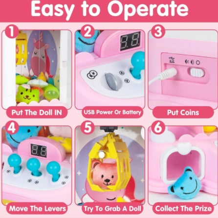 Girl’s Mini Unicorn Claw Machine