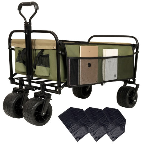 440lbs Collapsible Foldable Wagon Cart