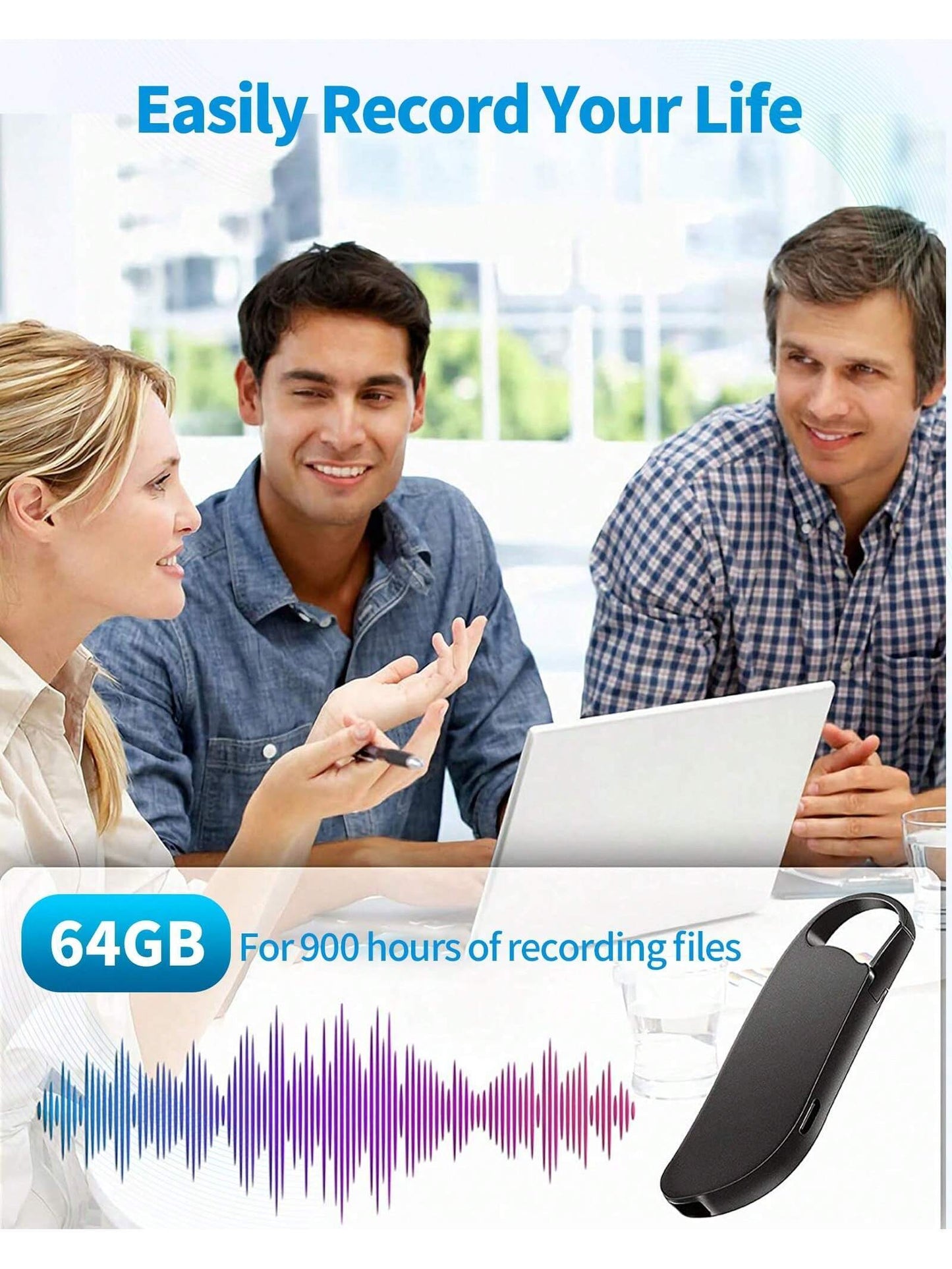 64GB Digital Voice Recorder