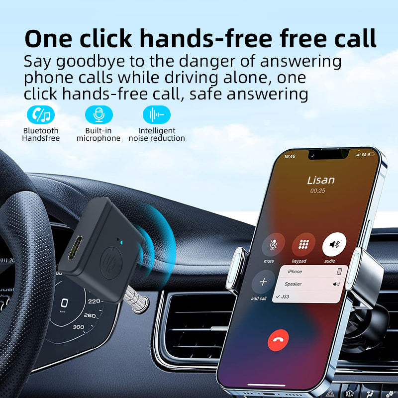 Wireless 5.3 AUX Automotive Receiver