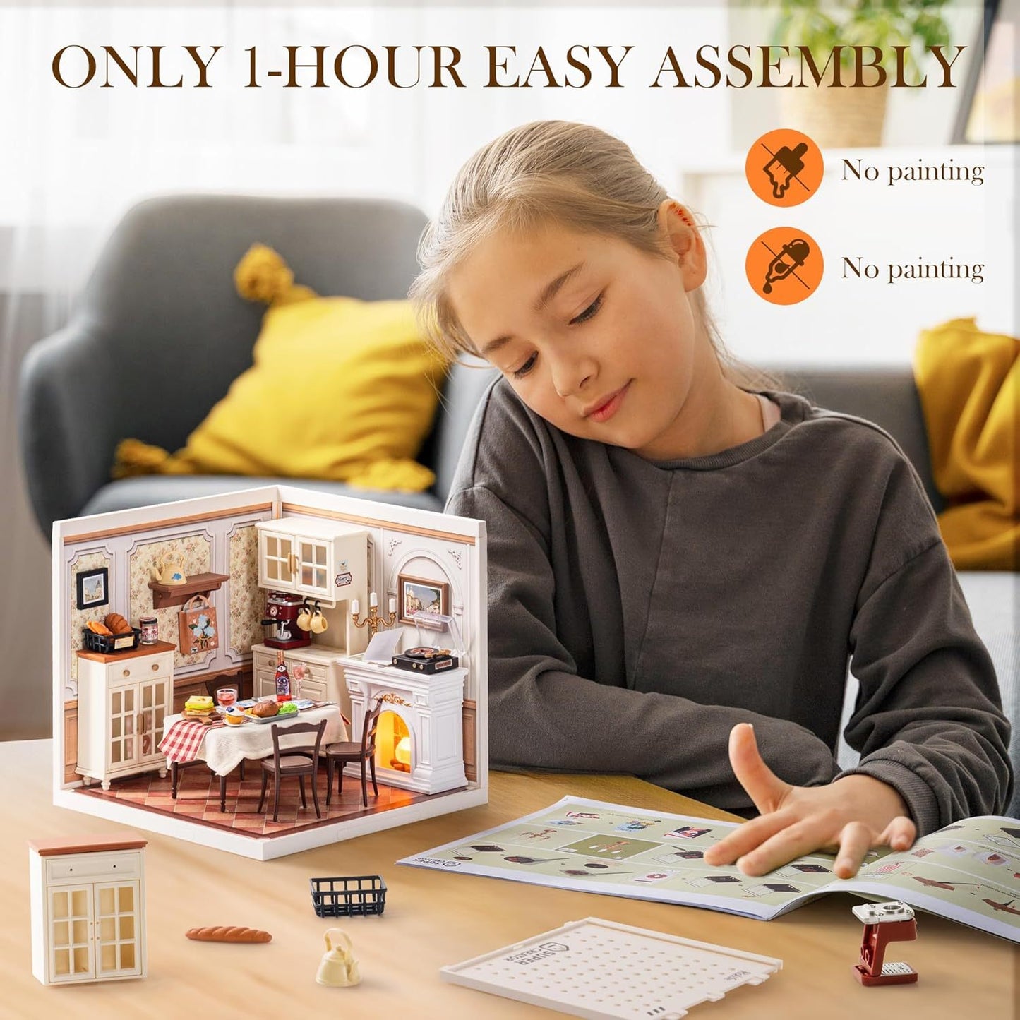 ROBOTIME Miniature Dollhouse Kit