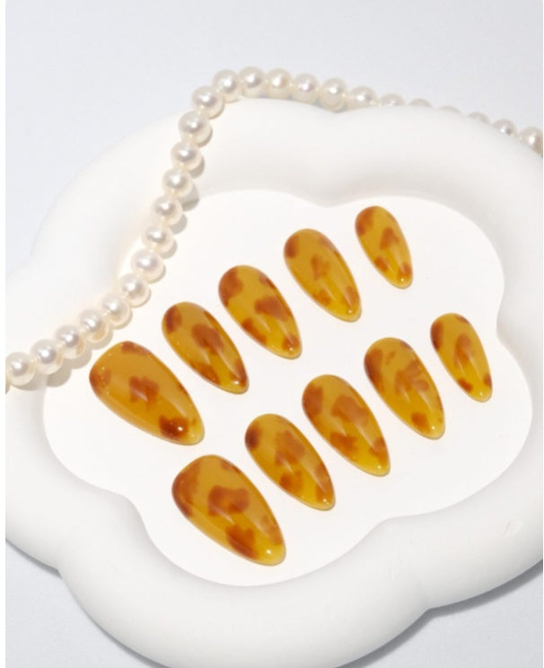 Amber Sunset Nail Art