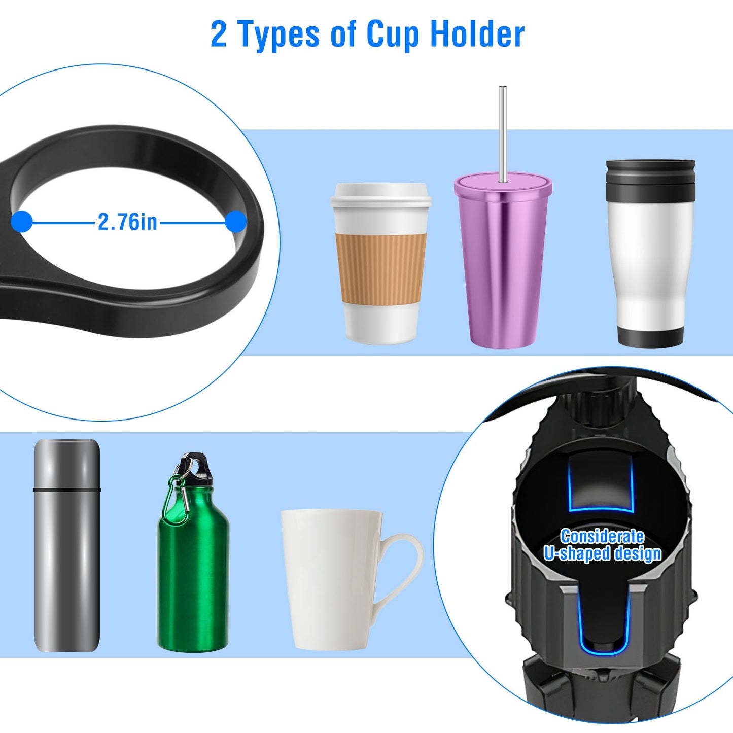 4-in-1 Car Cup Holder