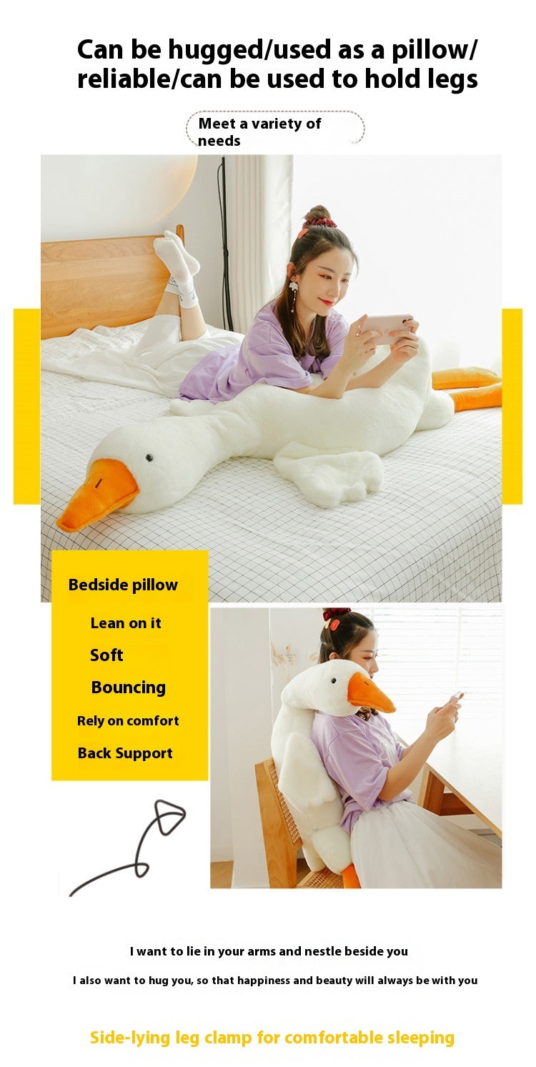 Big White Geese Pillow Plush