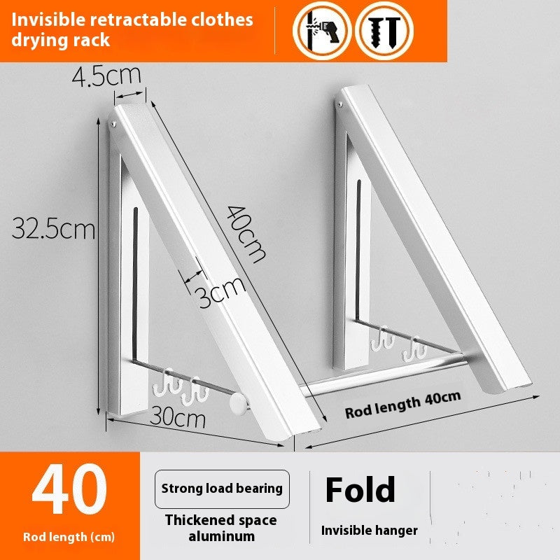 Invisible Folding Retractable Wall Hanger