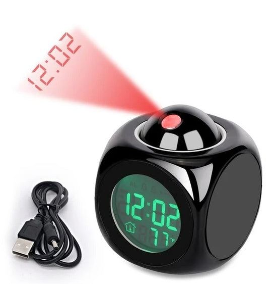 LED Projection Alarm Clock
