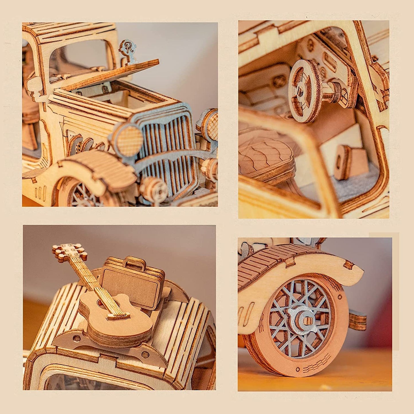 Robotime Vintage Car 3D Puzzle