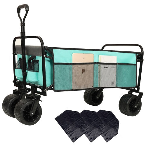 440lbs Collapsible Foldable Wagon Cart