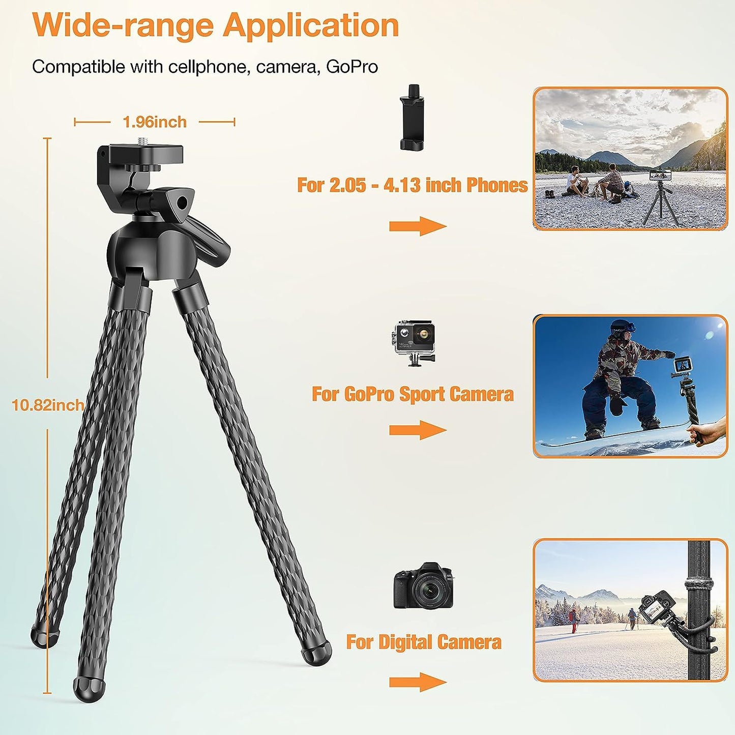 Flexible Phone Tripod Selfie Stick