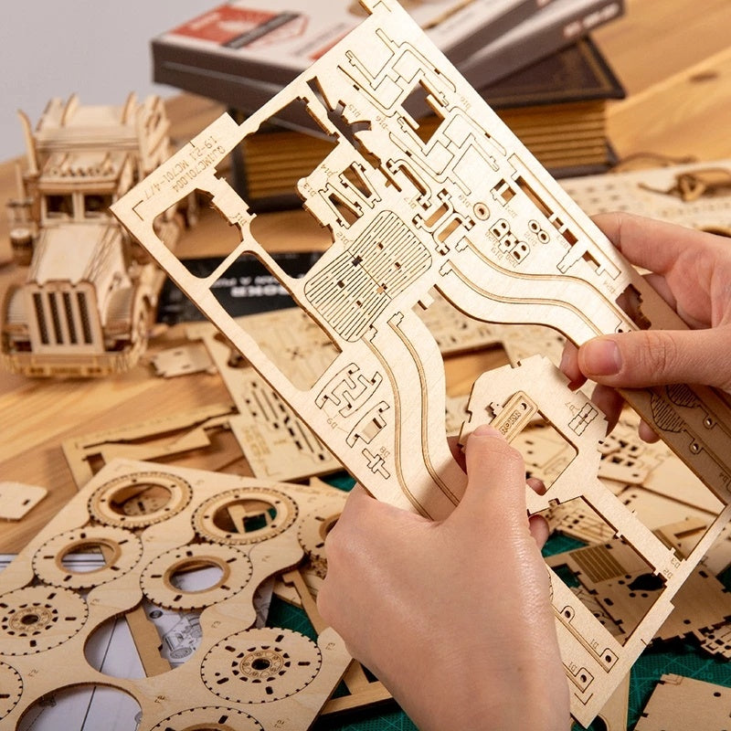 3D Wooden Car Puzzle