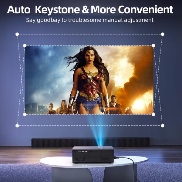 Projector With WiFi & Bluetooth Functions