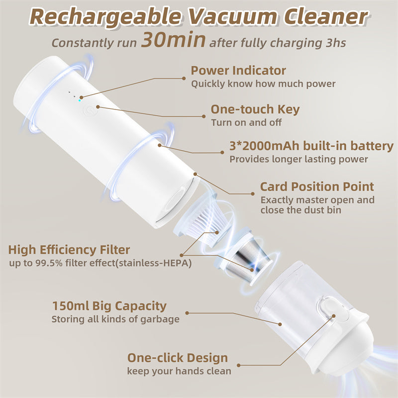 Multifunctional Car Vacuum Cleaner 10kPa