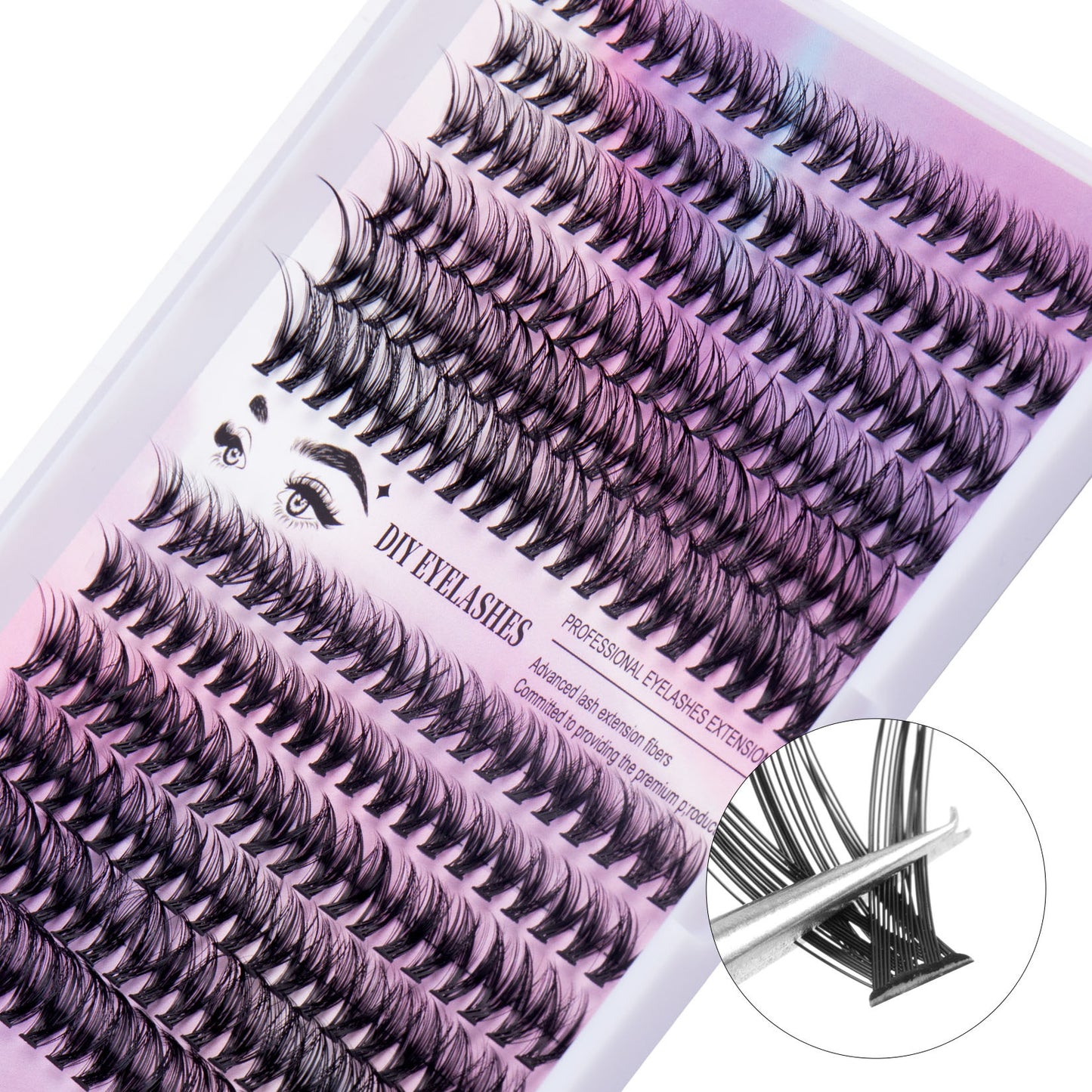 12 Rows Segmented Lashes Set
