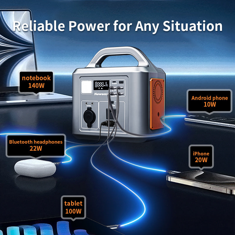 600W,538WH Backup Lithium Battery