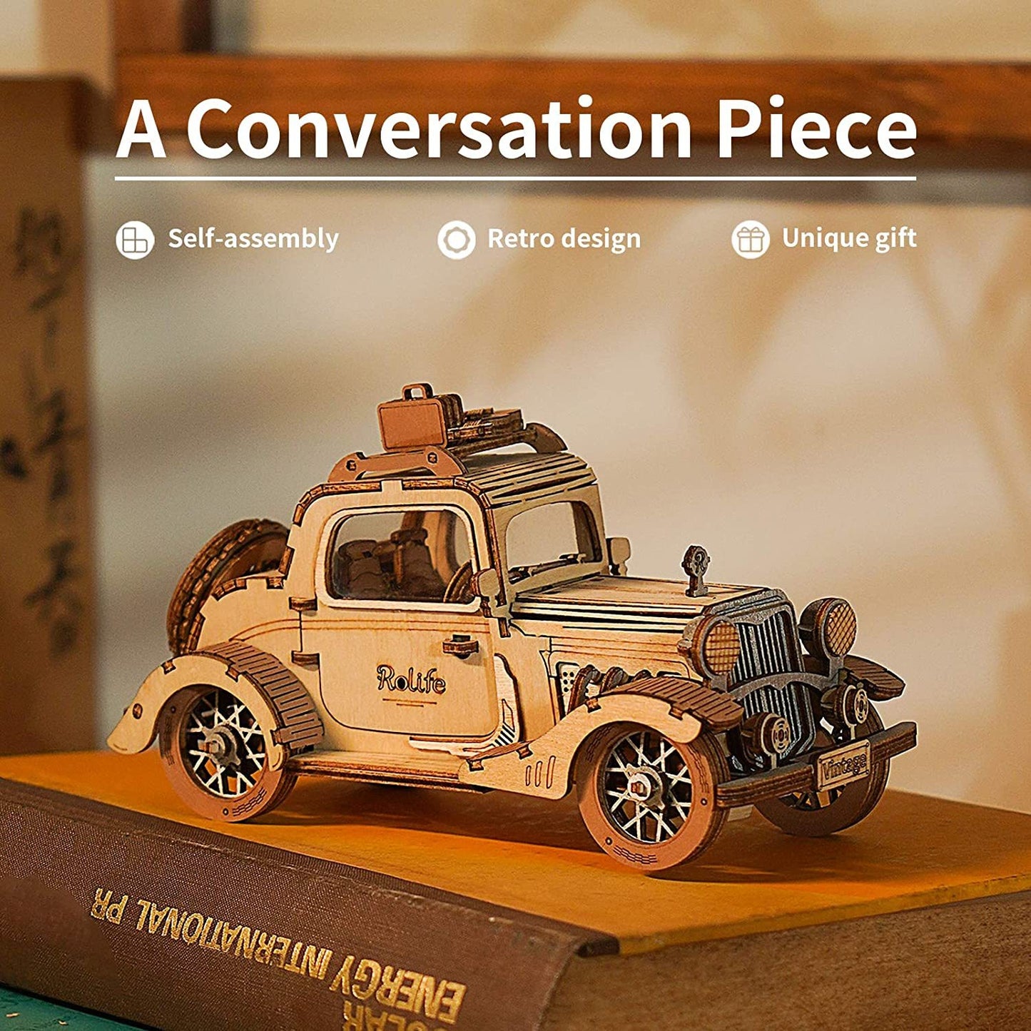 Robotime Vintage Car 3D Puzzle