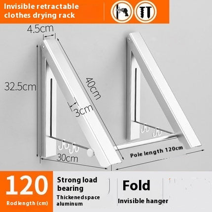 Invisible Folding Retractable Wall Hanger