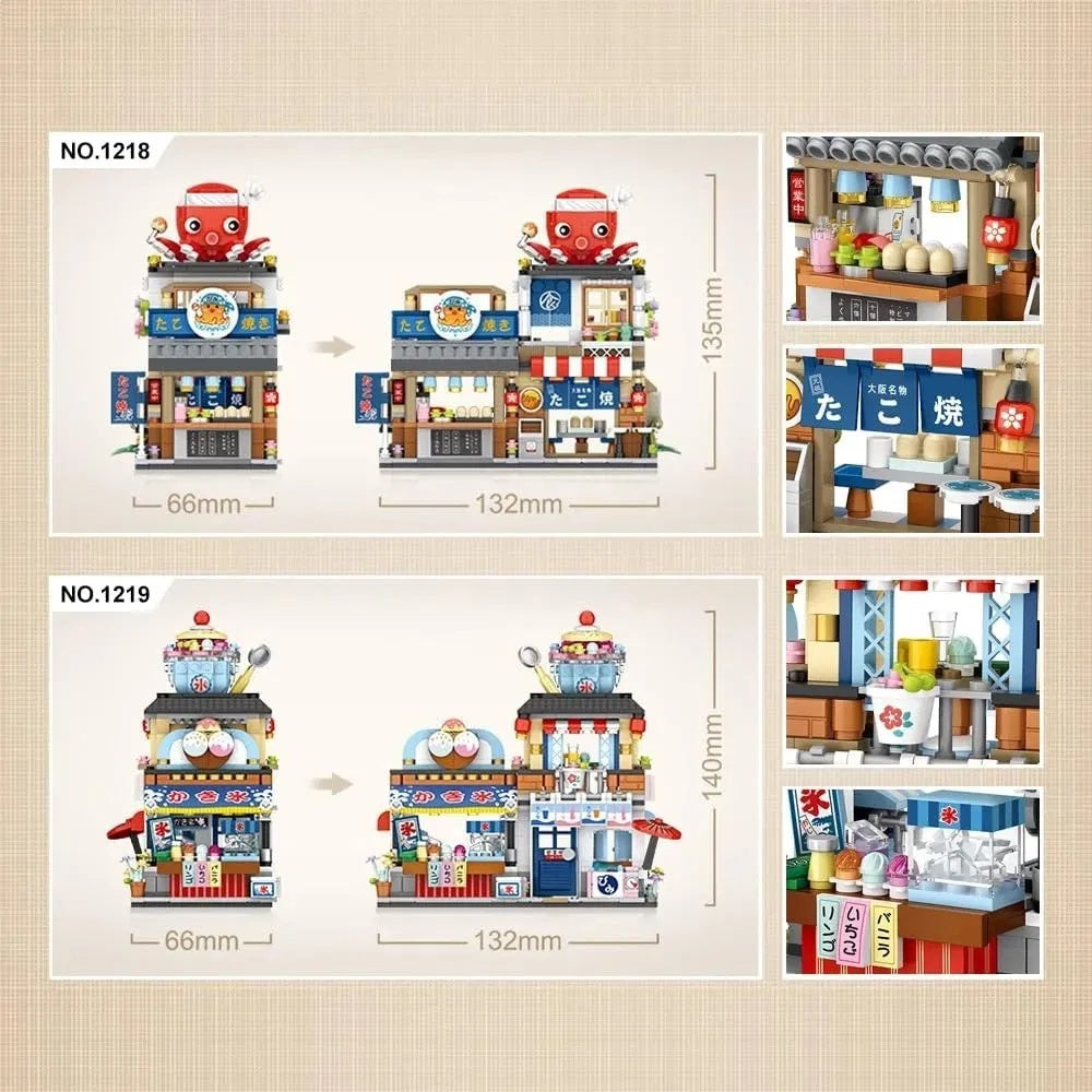 4-Pack Japanese Building Block Set