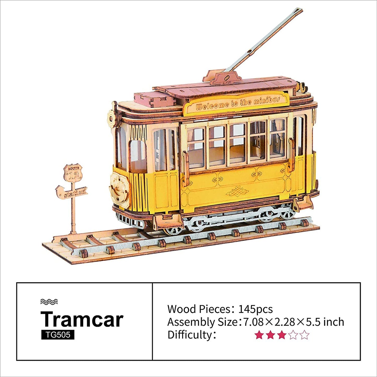 Robotime Vintage Car 3D Puzzle