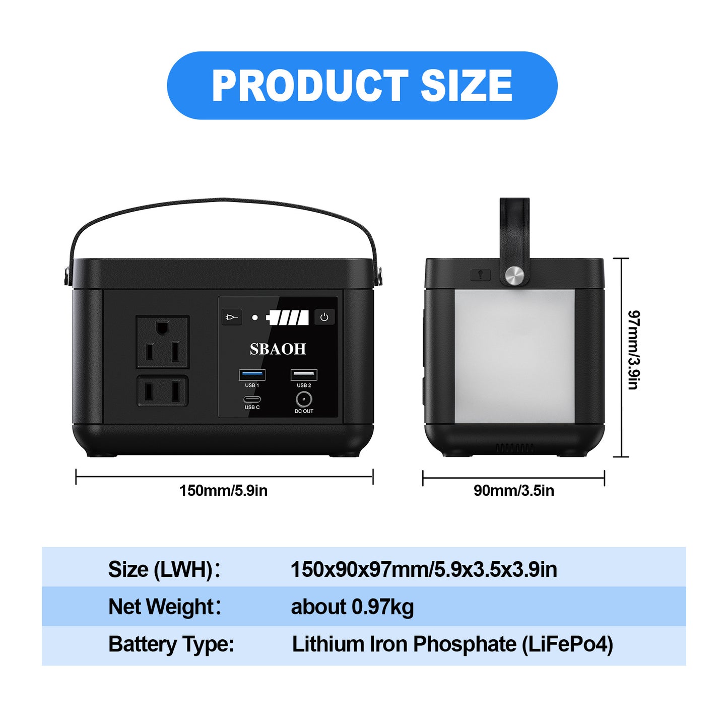 Portable Power Station P86,88.8Wh