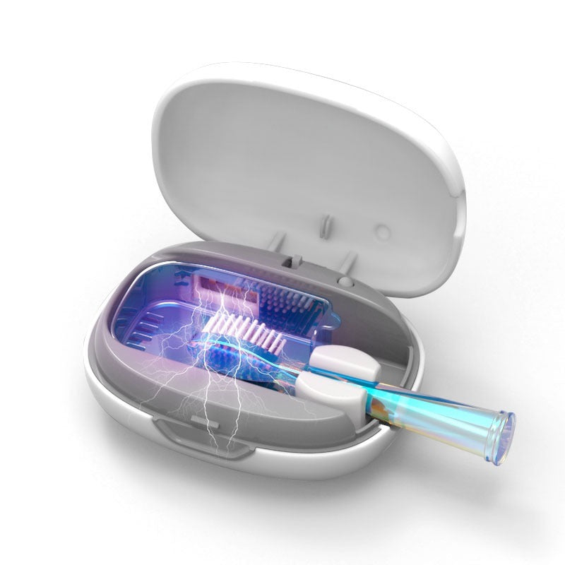 White Toothbrush Sterilization Box