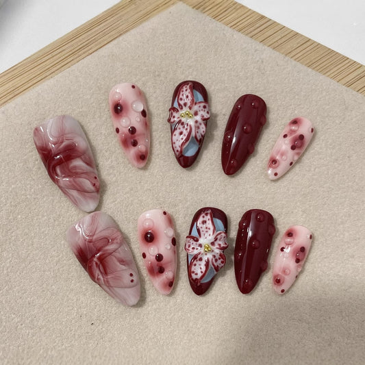 Blooming Hand-painted Manicure