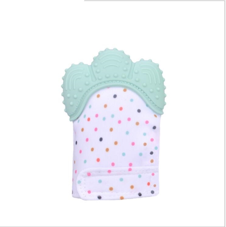 Baby anti-bite silicone gloves
