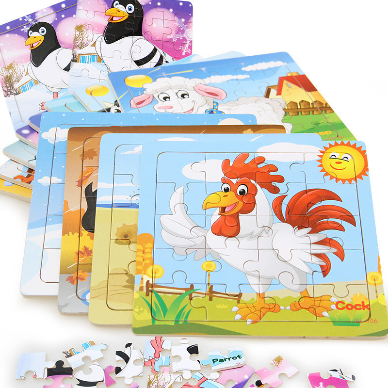 animal wooden puzzle