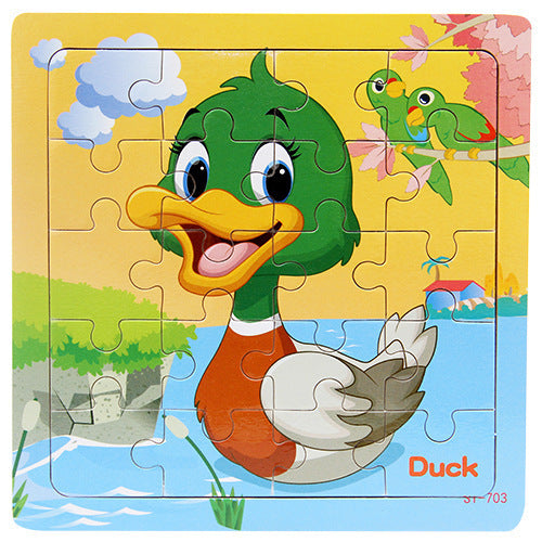 animal wooden puzzle