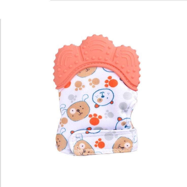 Baby anti-bite silicone gloves