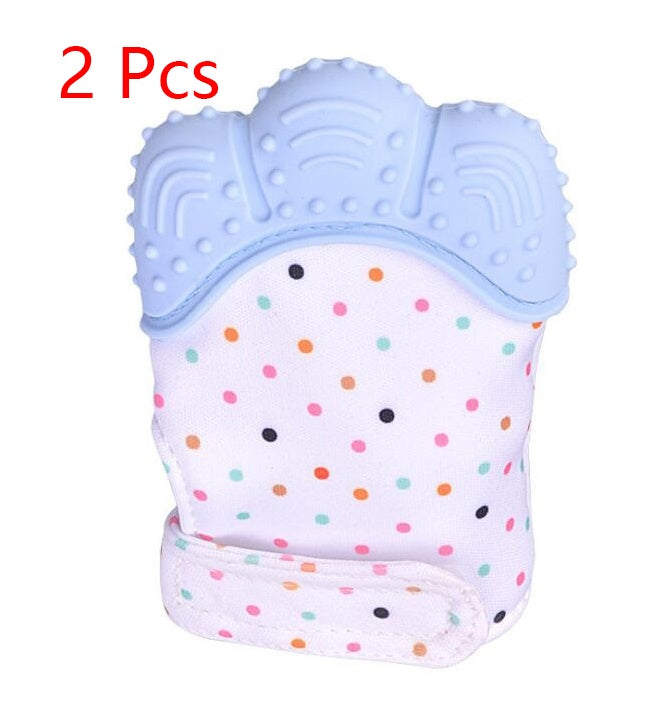 Baby anti-bite silicone gloves