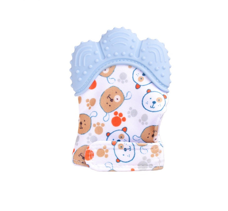Baby anti-bite silicone gloves
