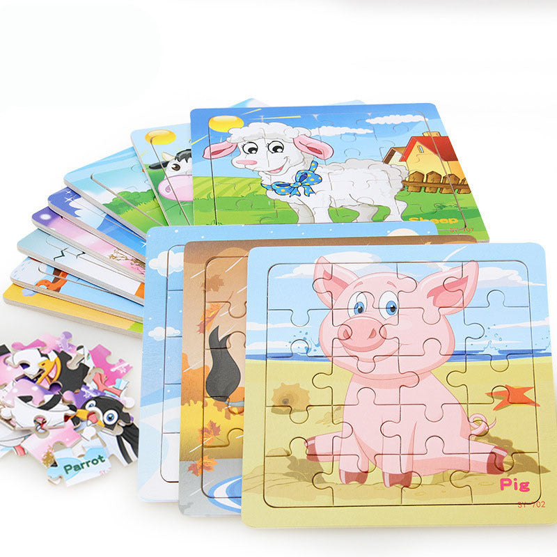 animal wooden puzzle