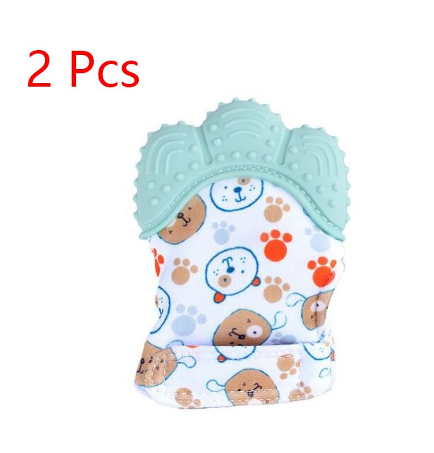 Baby anti-bite silicone gloves