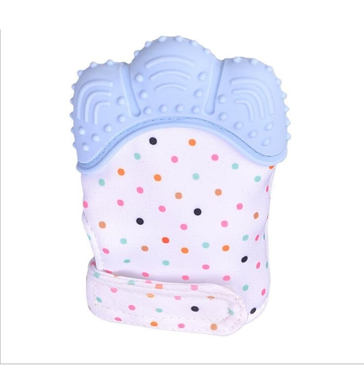 Baby anti-bite silicone gloves