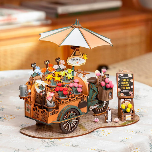 ROBOTIME Blossom Cart 3D Puzzle
