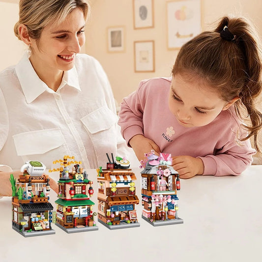 Japanese House Building Blocks Set
