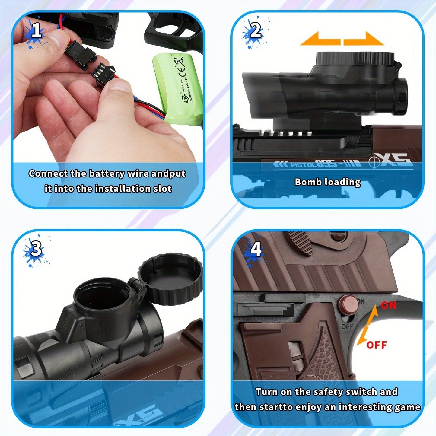 Eco-Friendly Automatic Toy Gun