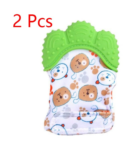 Baby anti-bite silicone gloves