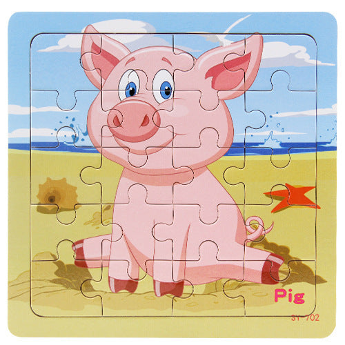 animal wooden puzzle