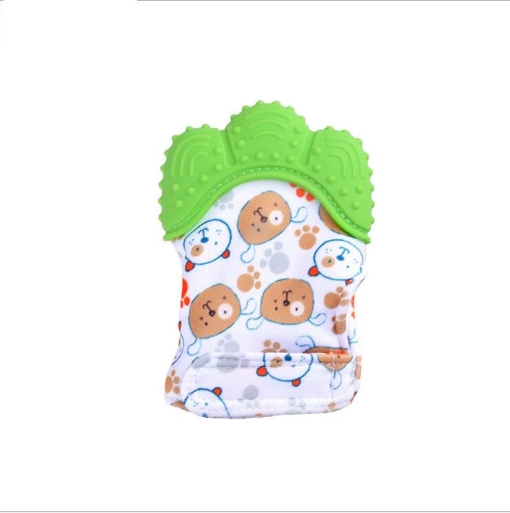 Baby anti-bite silicone gloves