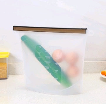 Silicone fresh-keeping vacuum sealed bag