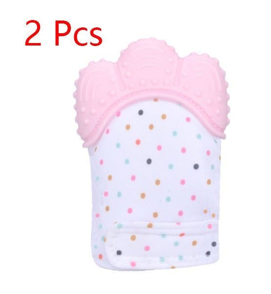 Baby anti-bite silicone gloves