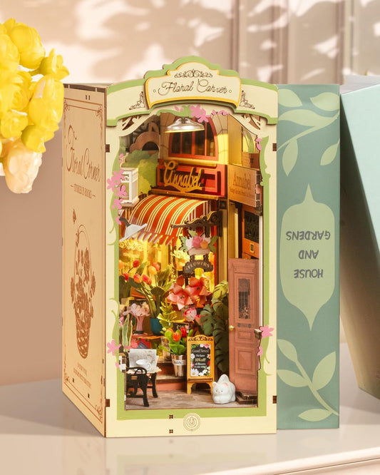 Rolife Floral Book Nook Kit