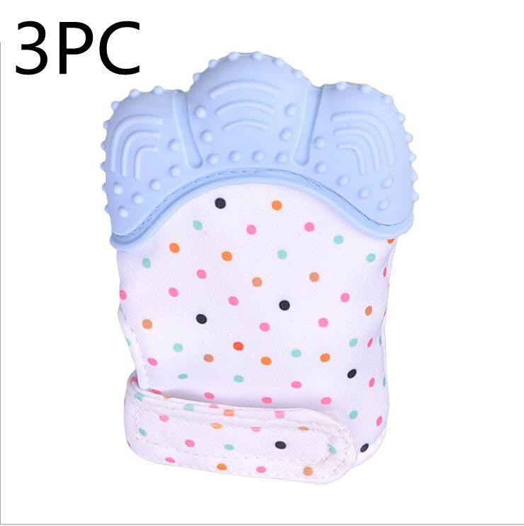 Baby anti-bite silicone gloves