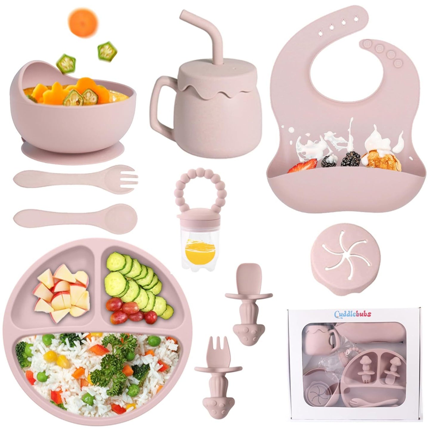Silicone Baby Feeding Set 10PCS