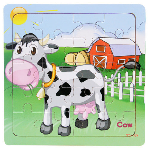 animal wooden puzzle