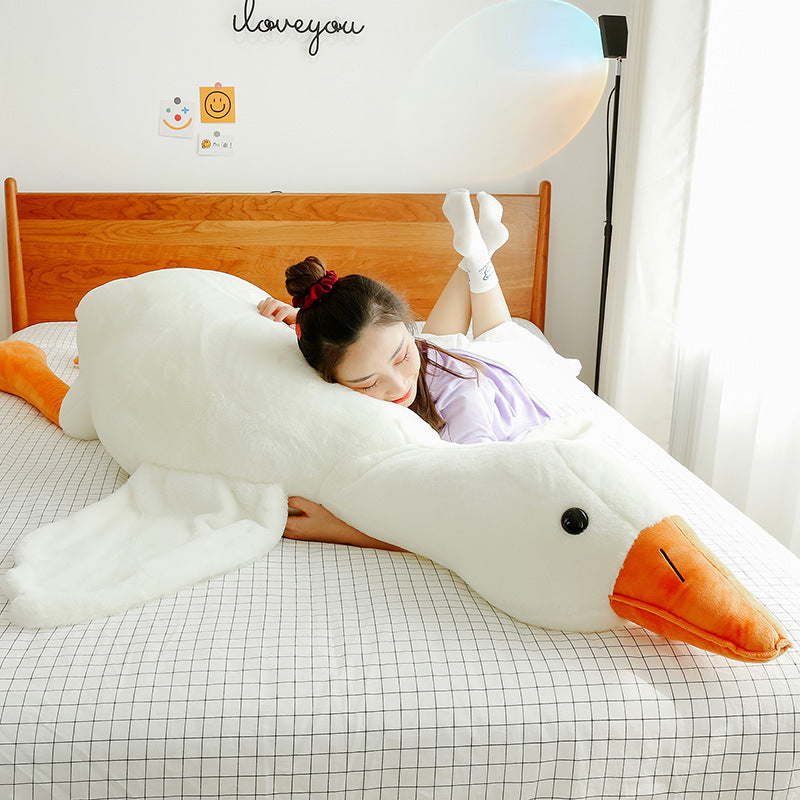Big White Geese Pillow Plush