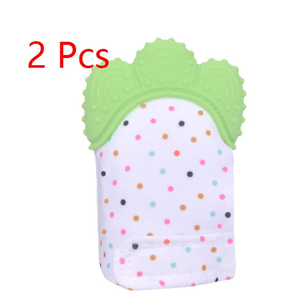 Baby anti-bite silicone gloves